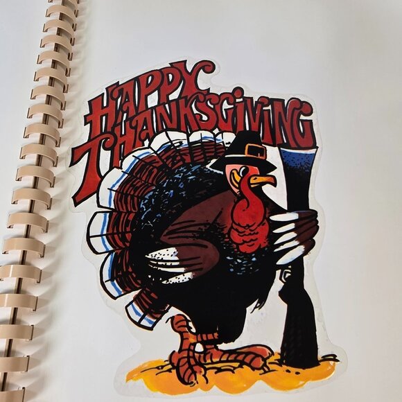 Vintage Halloween Window Clings Book Vinyl Stickers Glow in the Dark Christmas - Picture 16 of 16